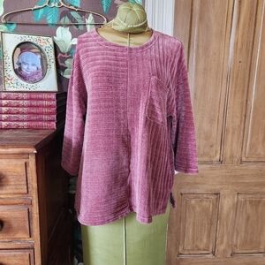 Cathy Daniel's Ribbed Top Large